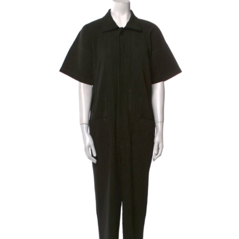 Homme Plisse Issey Miyake Dark Green Jumpsuit in size 1 (small/medium)